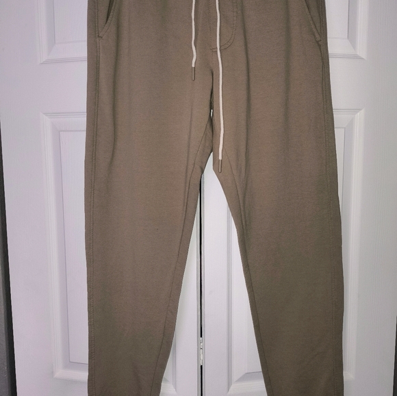 brand new Cotton blend French terry joggers without tags exposed long drawstring - Picture 5 of 15
